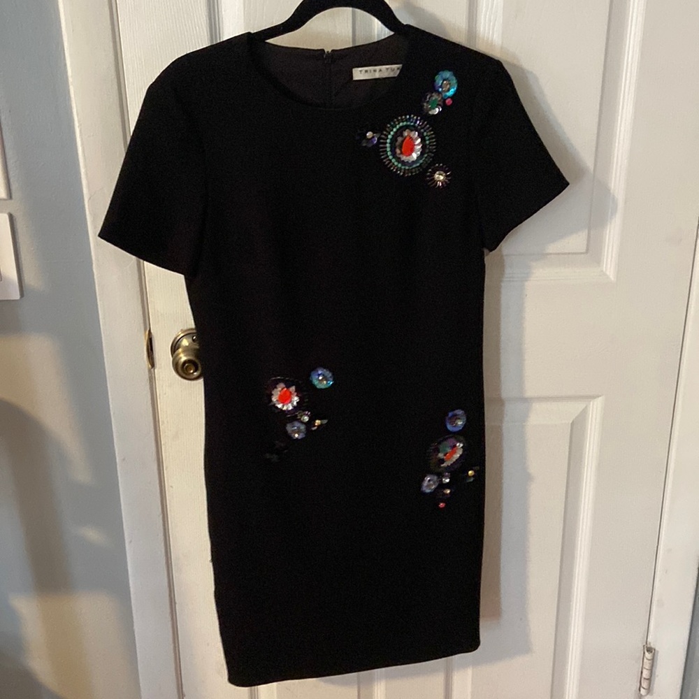 Trina Turk black tshirt dress